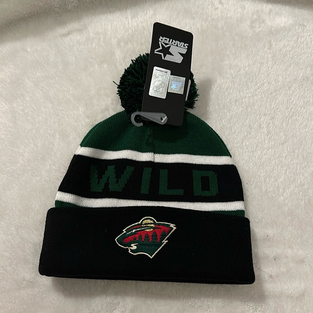 NHL Minnesota Wild hockey team beanie hat